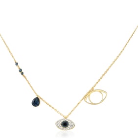 Swarovski - Ladies Symbolica Evil Eye Pendant Necklace