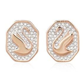 Swarovski - Open Box - Ladies Signum Rose Gold Tone Plated Crystal Stud Earrings