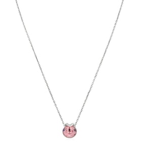 Swarovski - Bella Pink Round Cut V Pendant