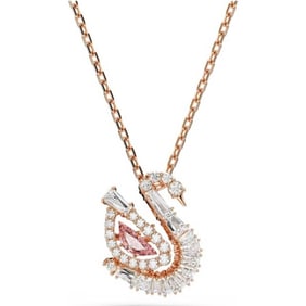 Swarovski - Mixed Cut Swan Pendant Necklace
