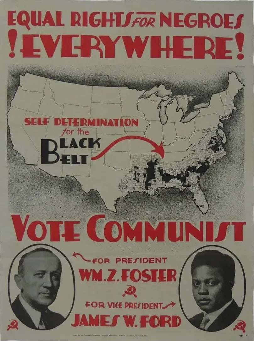 FOSTER & FORD EQUAL RIGHTS FOR NEGROS EVERYWHERE POSTER