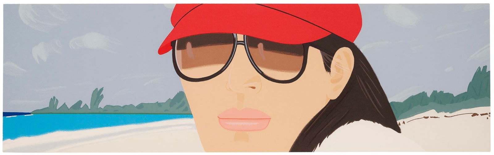 ALEX KATZ (B. 1927) Gray Day, After: Print in colors, on rag paper, unsigned, 22 x 72 inches, After Katz