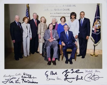 FIVE PRESIDENTS AND FIRST LADIES PHOTOGRAPH