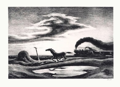 THOMAS HART BENTON (1889-1975) The Race