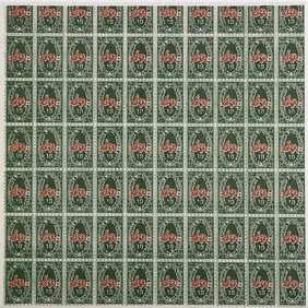 Andy Warhol (American, 1928-1987) green stamps
