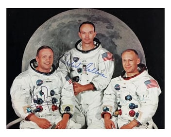 APOLLO 11 CREW SIGNED PHOTOGRAPH