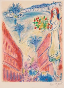 Marc Chagall (French/Russian, 1887–1985) Avenue de la Victoire a Nice, After
