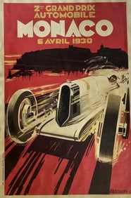 Robert Falcucci Poster backed on Linen (Monaco)