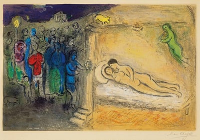MARC CHAGALL (1887-1985) Hyménée, from Daphnis et Chloé, After