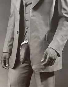 ROBERT MAPPLETHORPE (1946-1989) Man in Polyester Suit, 1980