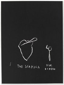 JEAN-MICHEL BASQUIAT (1960-1988) The Scapula, from Anatomy, After