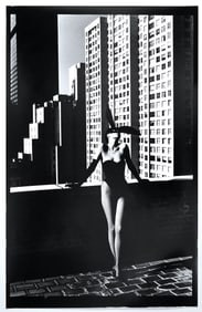 HELMUT NEWTON (1920-2004) Elsa Peretti as a Bunny Costume by Halston, New York