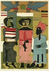 Romare Bearden (1914-1988) Firebirds, After