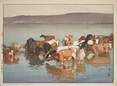 Yoshida Hiroshi (Japanese, 1876-1950) Midday Rest, After