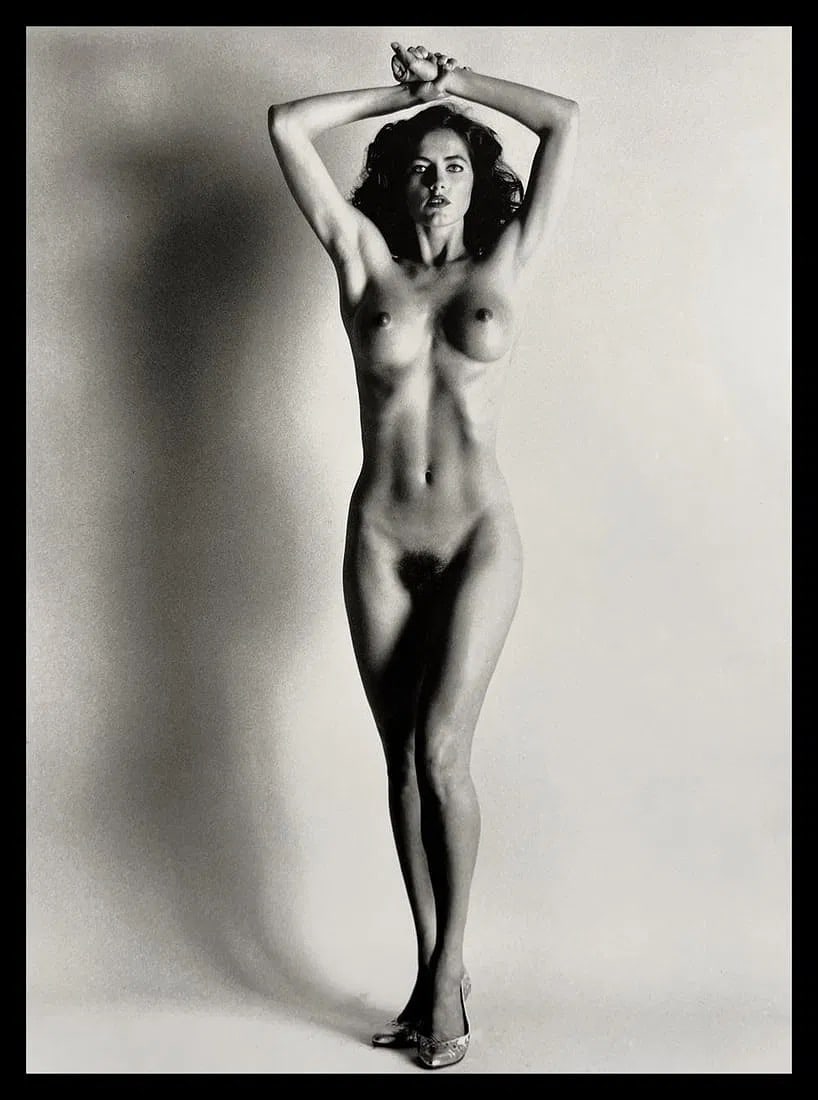 Helmut Newton, Big Nudes, Paris, 1993: Measures 9 x 7 inches, photo print on glossy paper, mounted to foam board