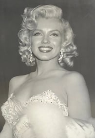 Unknown Artist (Marilyn Monroe) Embellished Photograph w/ Rhinestones