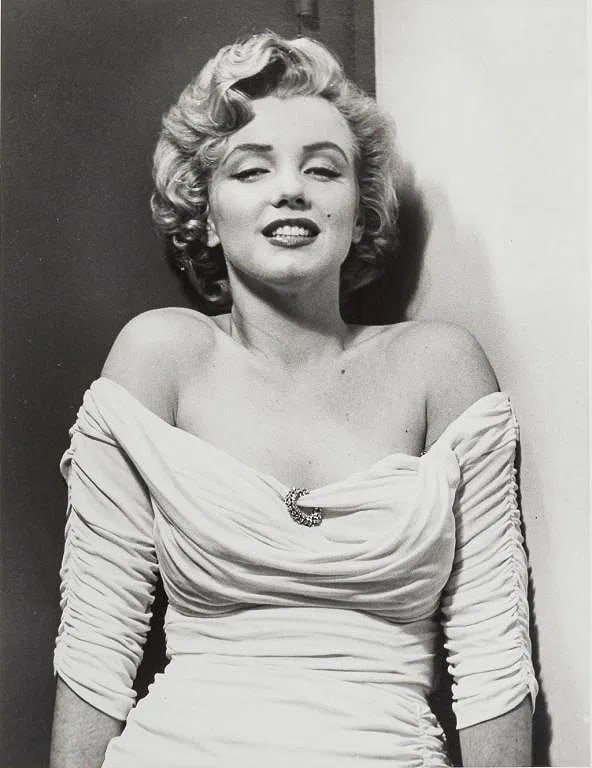 MARILYN MONROE PHOTO BY PHILIPPE HALSMAN: Measures 14 x 11 inches, photo print on glossy paper, mounted to foam board