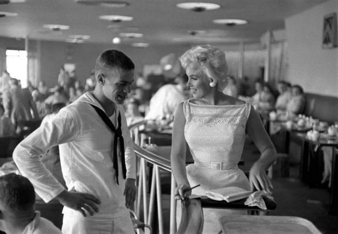 Eve Arnold, Marilyn Monroe in Illinois: Measures 10 x 8 inches, photo print on glossy paper, mounted to foam board