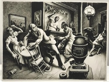 Thomas Hart Benton "Frankie and Johnny" Print