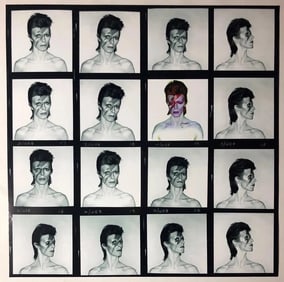 David Bowie Large Glossy Print Contact Sheet