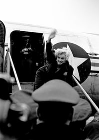 Marilyn Monroe visting U.S. Troops in Korea Photo