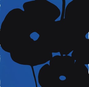 Donald Sultan - Blue and Black