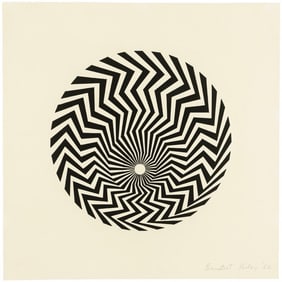 BRIDGET RILEY Untitled (Primitive Blaze)