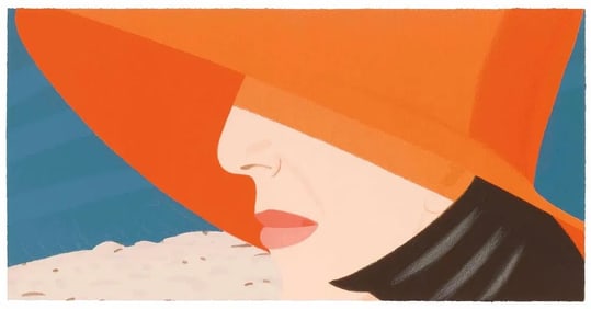 ALEX KATZ ORANGE HAT