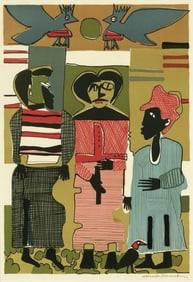 Romare Bearden (1914-1988) Firebirds