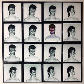 David Bowie Large Photo litho Contact Sheet)