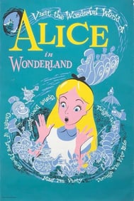 Disney Alice in Wonderland Attraction Poster