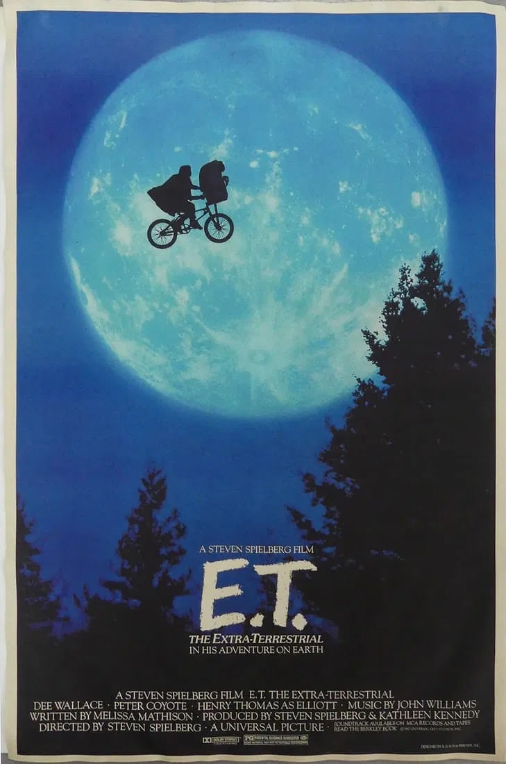 E.T. SPIELBERG & BARRYMORE MOVIE POSTER (1 of 1)