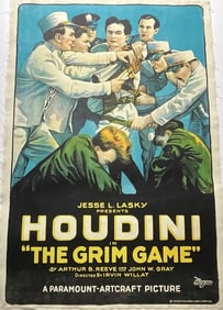 HOUDINI 'THE GRIM GAME' POSTER