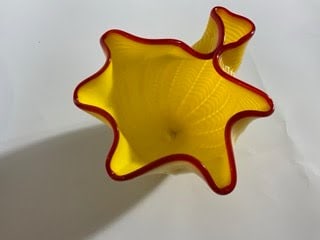 Dale Chihuly style seaform signed