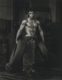 Herb Ritts - Fred with Tires, Hollywood, 1984