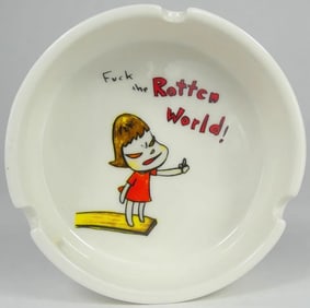 YOSHITOMO NARA 'ROTTEN WORLD' CERAMIC ASHTRAY