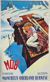 MARTIN PEIKERT MOB Swiss Ski Poster