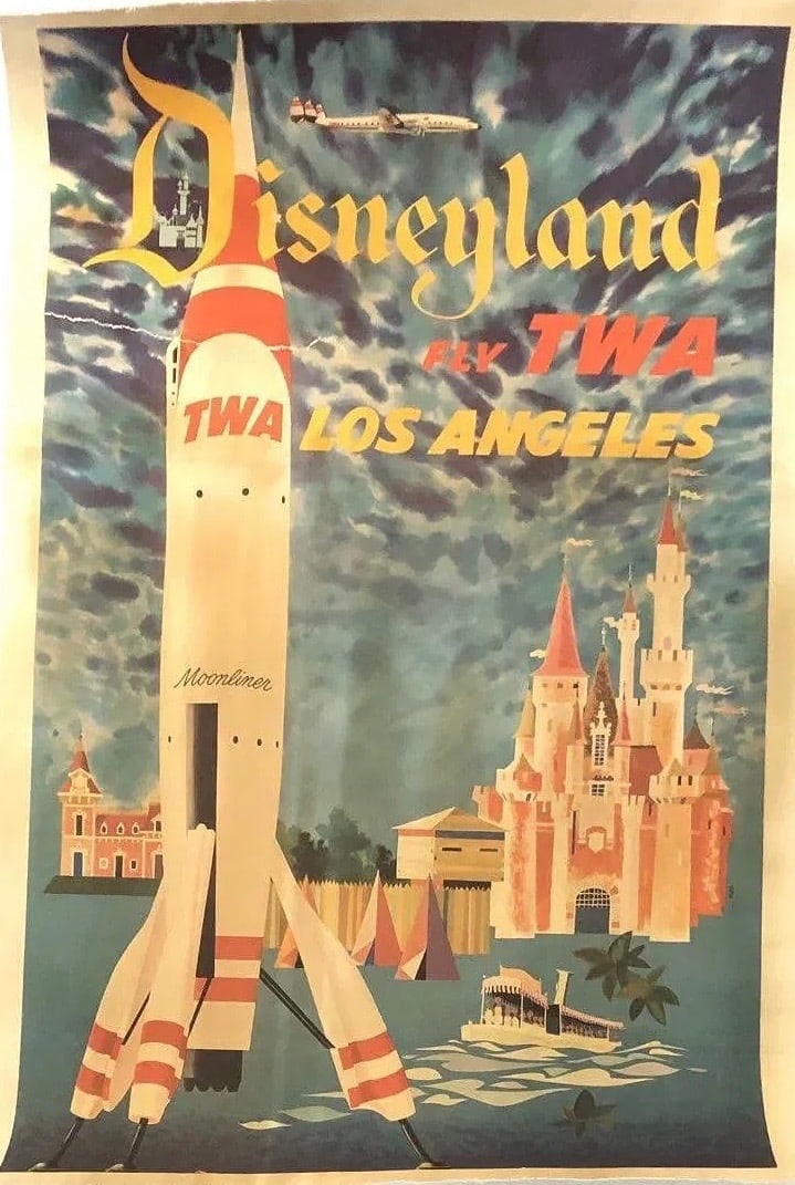 Disneyland (Fly TWA Los Angeles) Poster (1 of 1)
