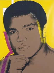 After Andy Warhol, Muhammad Ali offset lithograph