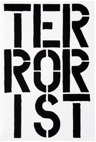 Christopher Wool - Terrorist, 1989 - Offset Lithograph