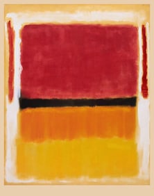 Mark Rothko "Orange, Violet, Yellow, Red, White, 1949 offset lithograph