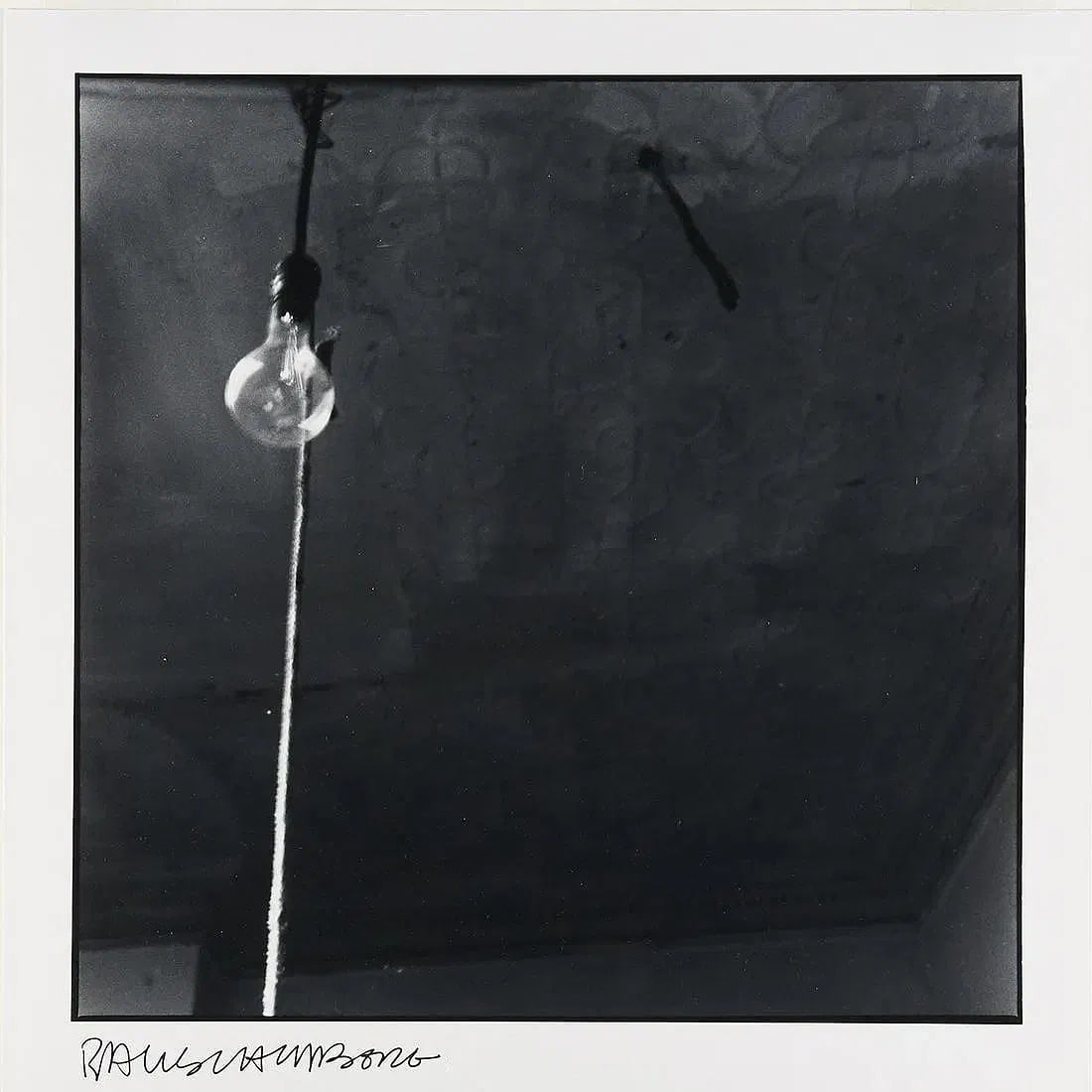 Robert Rauschenberg, photo print: Measures 14 x 13.5 inches, signed in the plate