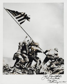 JOSEPH ROSENTHAL, Photographic print of Raising the Flag on Iwo Jima