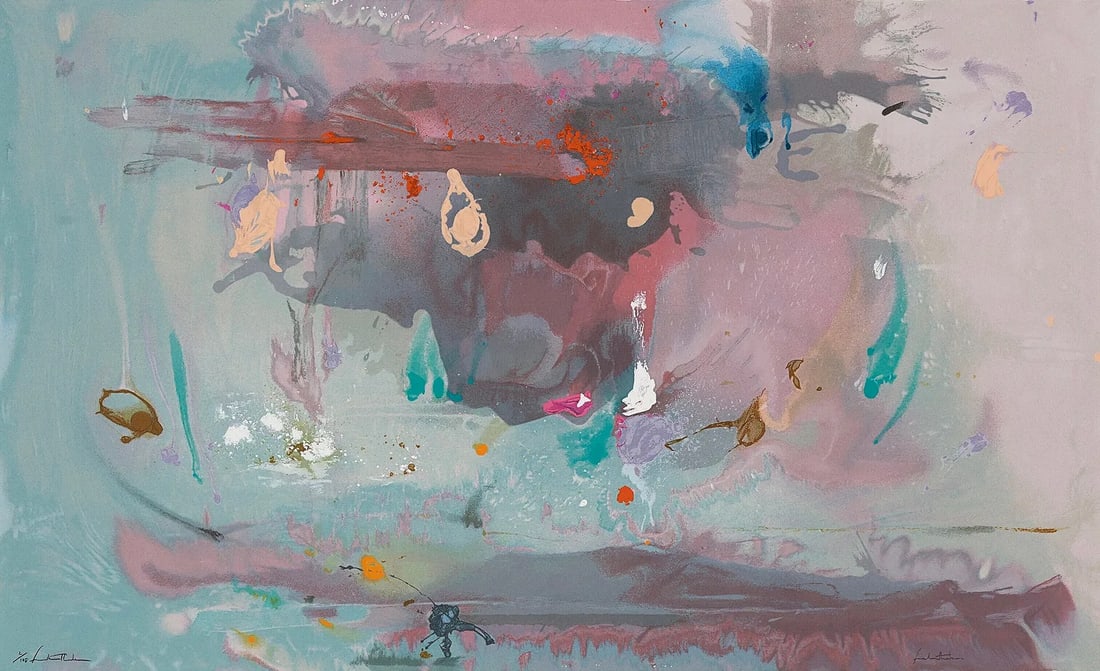 HELEN FRANKENTHALER (1928-2011) Grey Fireworks (1 of 1)