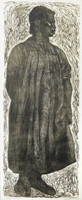 Charles White SOLID AS A ROCK Lithograph
