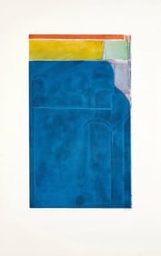 Richard Diebenkorn Large Bright Blue, offset print