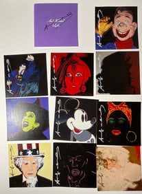 Andy Warhol Myths invitation signed after Warhol