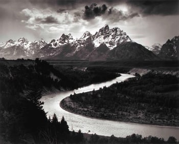 Ansel Adams " The Tetons and the Snake River, 1942 " Print