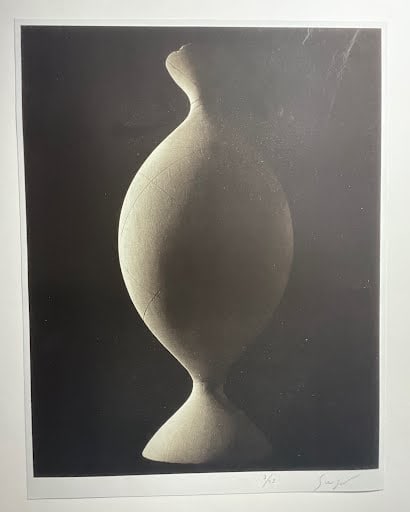HIROSHI SUGIMOTO 'ONDULOID A SURFACE OF REVOLUTION: Hiroshi Sugimoto 'Onduloid: A Surface of Revolution with Constant Non-zero Mean Curvature, 2004' photo print. Pencil signed and numbered to lower margin. Printed later. measures 22 3/4 x 17 1/2 inches
