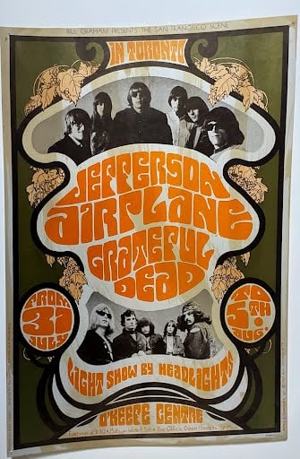 Jefferson Airplane Grateful Dead Poster (1 of 3)